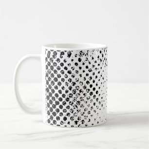 Abstract black and white vintage background. Monoc Coffee Mug