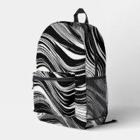 Abstract Black and White Wave