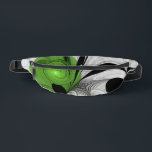 Abstract Black and White with Green Fractal Art Fanny Pack<br><div class="desc">Unique modern abstract creation with black and green.
Design for your fanny pack and more.</div>