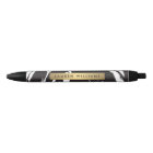 Abstract Black Brushstrokes Personalized Pen