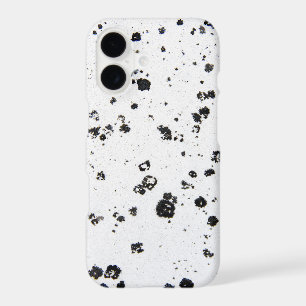 Abstract  Black Flecks on Grungy White