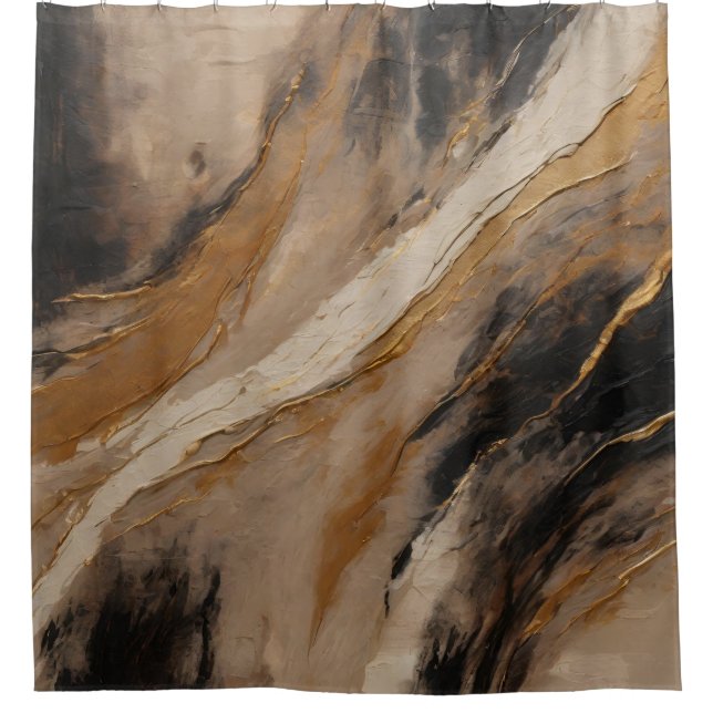 Abstract Black Gold Beige (Front)