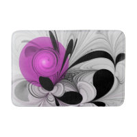 Abstract Black Grey With Magenta Fractal Art