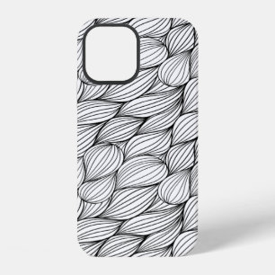 Abstract Black Lines iPhone 12 Case