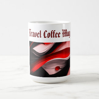 Abstract Black & Red Collection Bold Modern -15Oz Coffee Mug