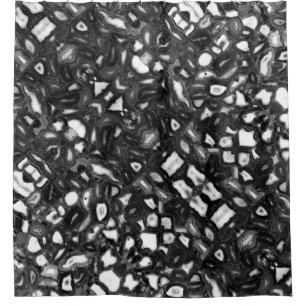 Abstract Black White agates geode 