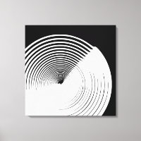 Abstract Black & White Ink Art Canvas Wall Decor