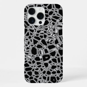 Abstract Black White Kryptonite iPhone 16 Pro Max Case
