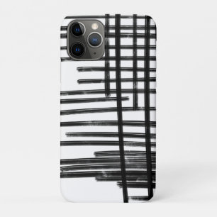 Abstract Black & White Lines Art -  Scratches 2 iPhone 11 Pro Case