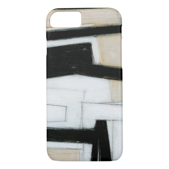 Abstract Black & White Painting Case-Mate iPhone Case (Back)