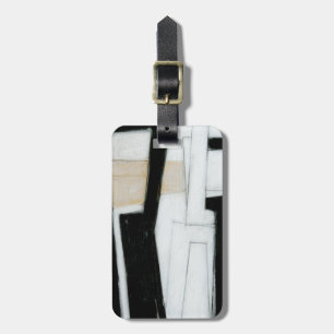 Abstract Black & White Painting Luggage Tag