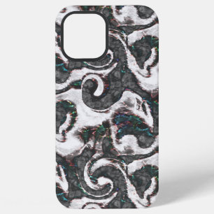 Abstract Black & White with coloured detail or fai iPhone 12 Pro Max Case