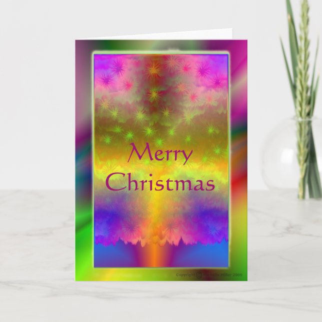 Abstract Blank Christmas Card (Front)