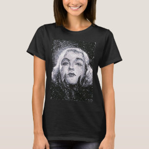 Abstract blonde Womans face Original beauty art T-Shirt