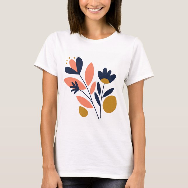 Abstract Blossom Chic Tee (Front)