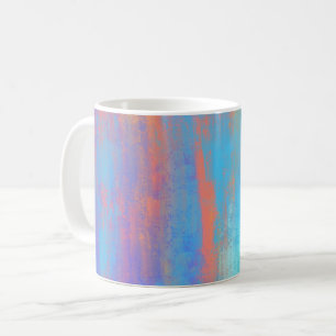 Abstract Blue and Orange Coffee Mug