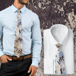 Abstract blue & beige tie<br><div class="desc">Abstract blue & beige urban pattern with lettering. "Cracked wall pattern" neck tie is a great gift for those who want to find beauty in everyday life or love grunge style,  for those who have a young soul.</div>
