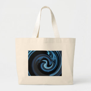 Abstract Blue Bird *personalize* Large Tote Bag