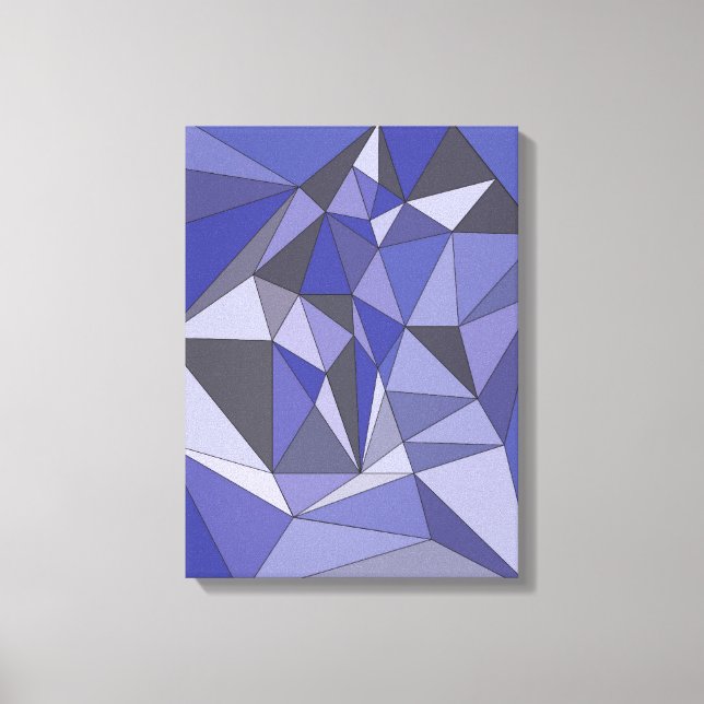 Abstract Blue Canvas Print (Front)
