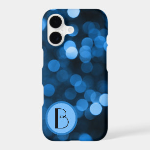 Abstract Blue Circles with Initial