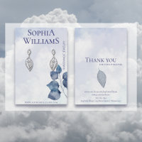 Abstract blue clouds earring jewellery display car