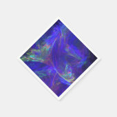 Abstract Blue Colourful Mists Napkin (Corner)