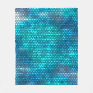 Abstract blue creative background fleece blanket