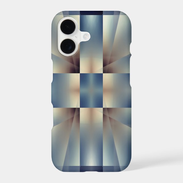 Abstract blue cross pattern (Back)