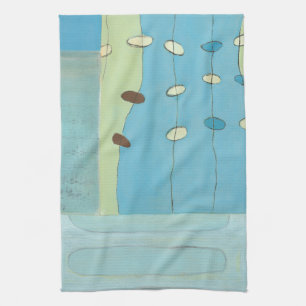 Abstract Blue Egg Parade Kitchen Towel