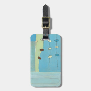 Abstract Blue Egg Parade Luggage Tag