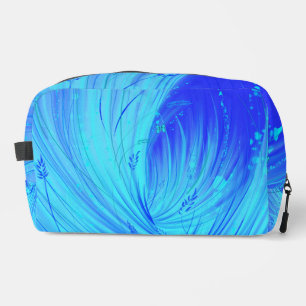 Abstract Blue Enchanted Garden Dopp Kit