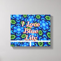 Abstract Blue Floral Pattern