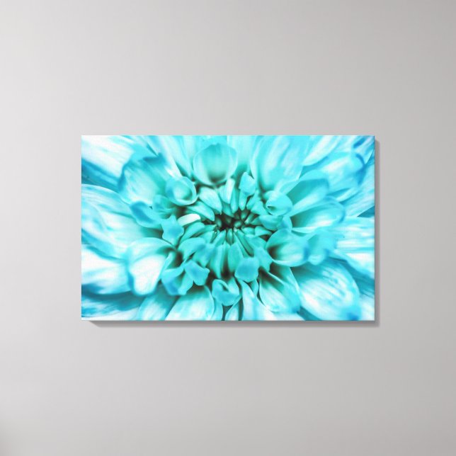 Abstract Blue Flower Canvas (Front)