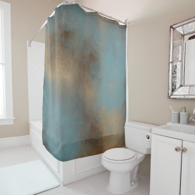 Abstract Blue Gold Contemporary Art (In Situ)