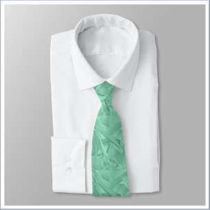 Abstract Blue Green Aqua Marine Crystal Tie