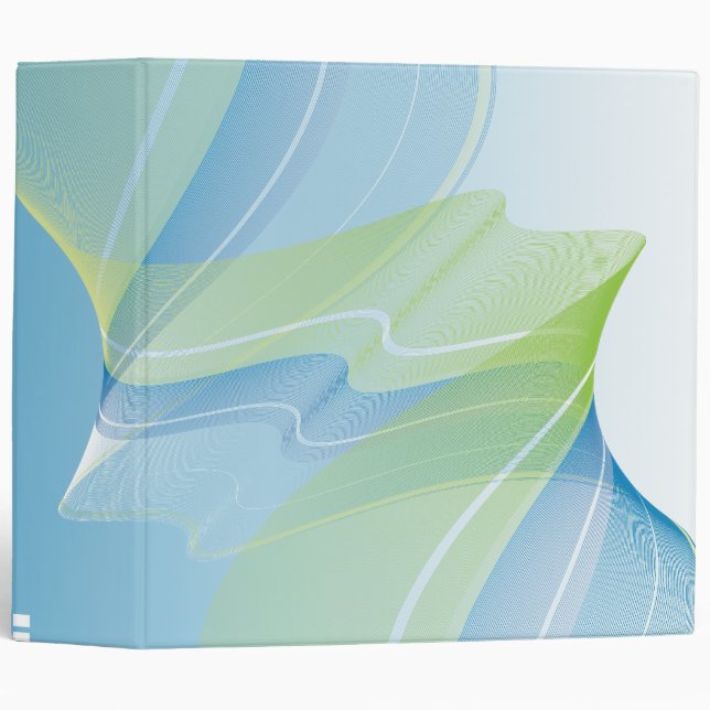 abstract blue green business notebook-01 binder (Front/Spine)