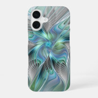 Abstract Blue Green Butterfly Fantasy Fractal Art