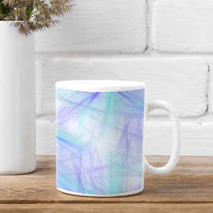 Abstract Blue Green Fractal Coffee Mug