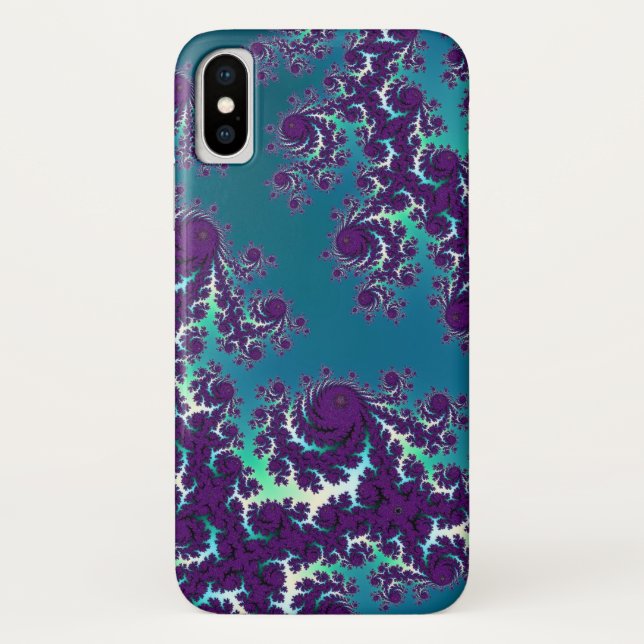 Abstract Blue Green Purple Fractal iPhone 6 Plus Case-Mate iPhone Case (Back)