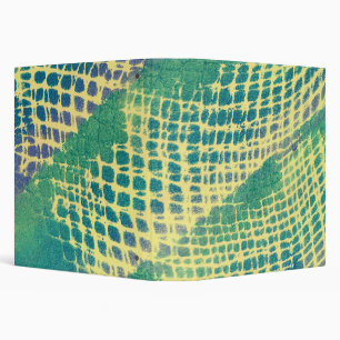Abstract Blue Green Purple Pattern Binder