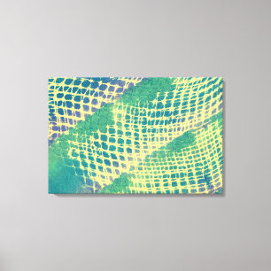 Abstract Blue Green Purple Pattern Canvas Prints