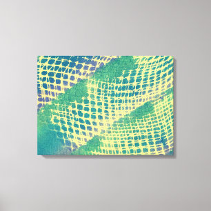 Abstract Blue Green Purple Pattern Canvas Prints
