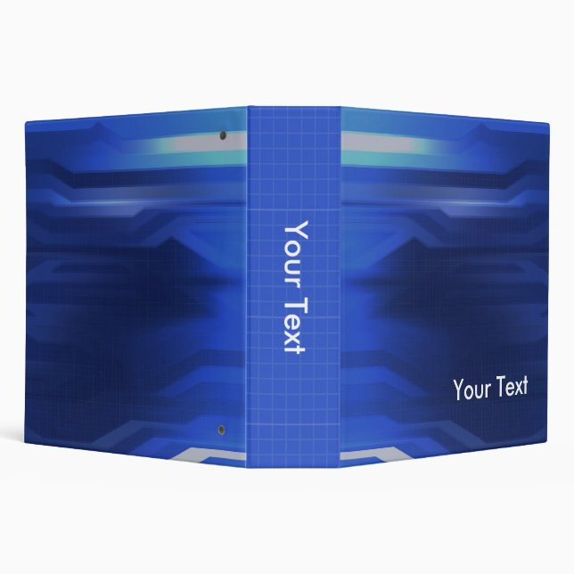 Abstract Blue Grid Binder (Background)