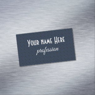 Abstract blue grid pattern 	Magnetic business card