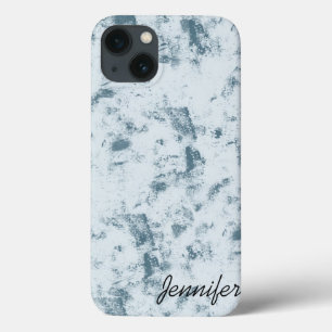 Abstract Blue Grunge iPhone 13 Case
