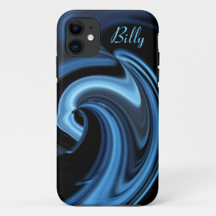 Abstract Blue Heart iPhone 5 case *Personalize*