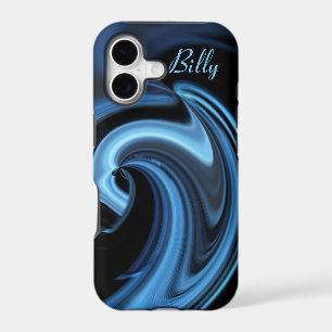 Abstract Blue Heart iPhone 5 case *Personalize*