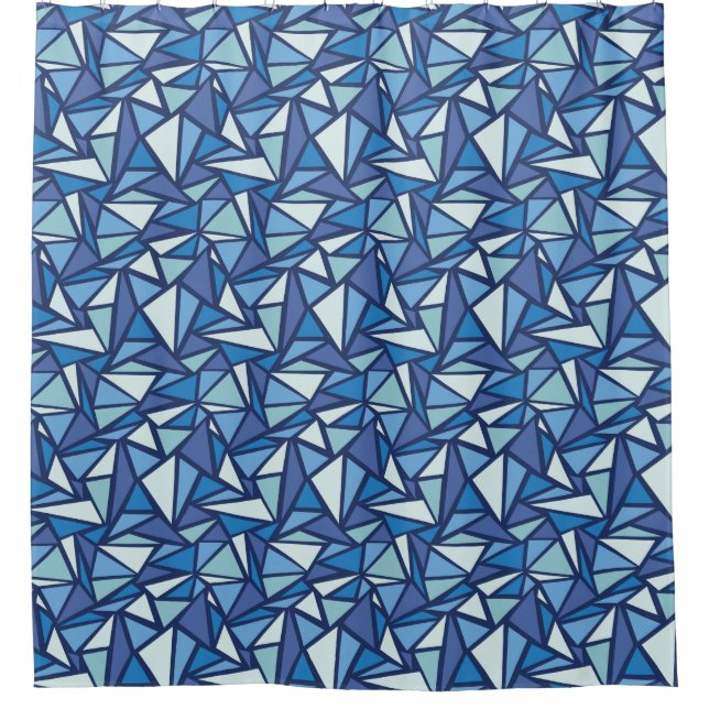 Abstract Blue Ice Crsytal Pattern (Front)