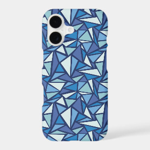 Abstract Blue Ice Crsytal Pattern