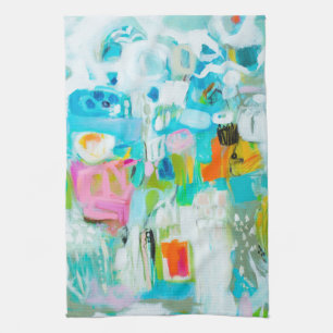 Abstract Blue Kitchen Towel